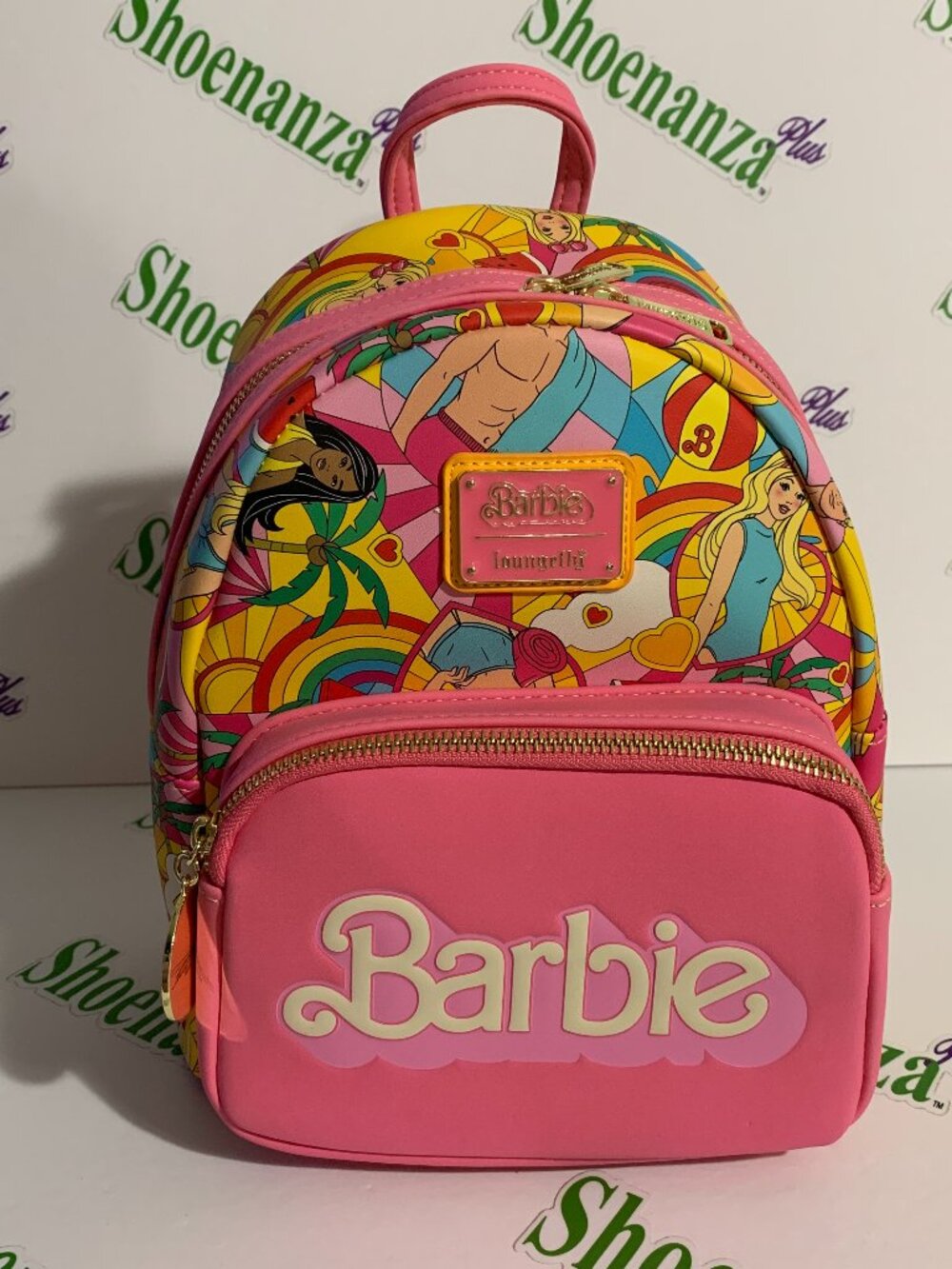 Loungefly Mini Backpack Barbie Fun in the Sun Beach Ken Faux Leather Pink Bag